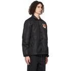 Maison Kitsune Black Velvet Fox Head Bertil Jacket