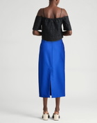 David Koma Womens Midi skirt Bright in Blue