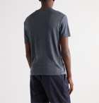 OFFICINE GÉNÉRALE - Garment-Dyed Linen T-Shirt - Blue
