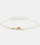 Persée Aphrodite 18kt gold bracelet with pearls and diamonds