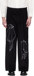 KidSuper Black String Puppets Trousers