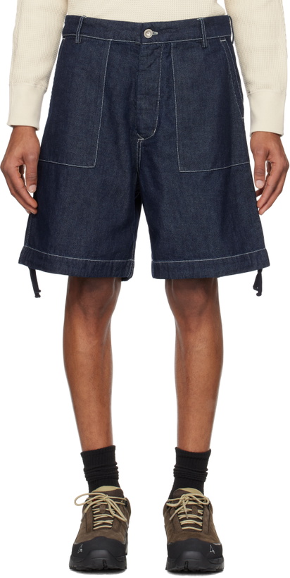Photo: C.P. Company Blue 3/1 Denim Shorts