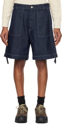 C.P. Company Blue 3/1 Denim Shorts