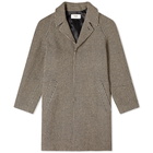 Celine Houndstooth Raglan Coat