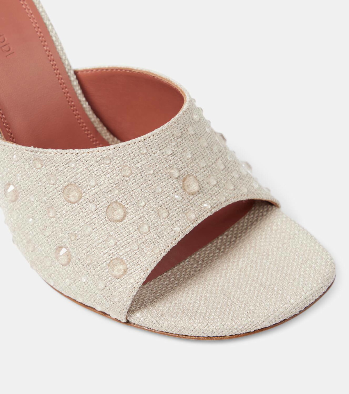 サンダル・ミュール AMINA MUADDI Brown suede Brigitte mules Amina Muaddi Brigitte Slipper 95 mules Amina Muaddi
