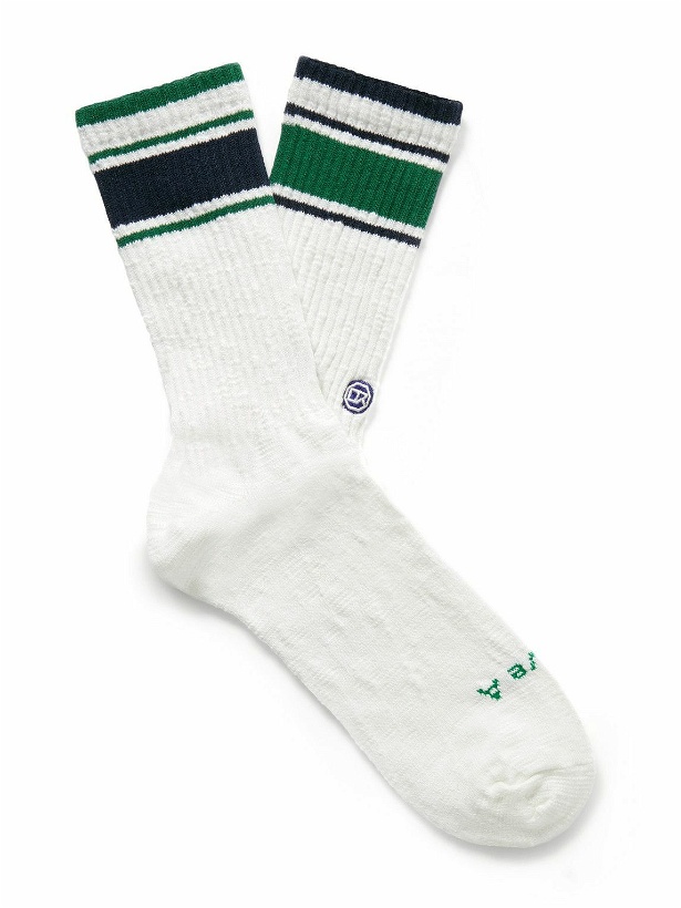 Photo: Rostersox - Striped Ribbed Cotton-Blend Socks