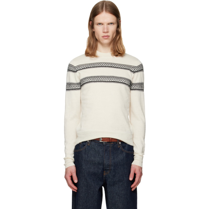 Photo: Dries Van Noten Off-White Crewneck Sweater