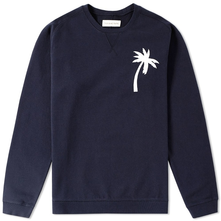 Photo: Universal Works Embroidered Palm Crew Sweat