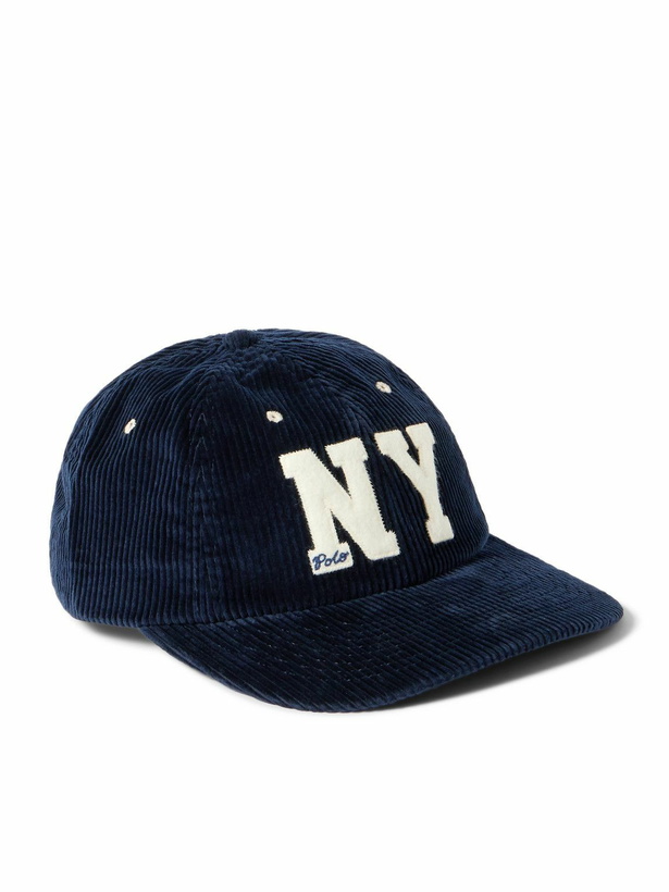 Photo: Polo Ralph Lauren - Logo-Appliquéd Cotton-Corduroy Baseball Cap