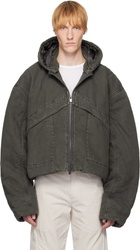 HELIOT EMIL Gray Parametrical Worker Jacket