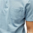 Sunspel Men's Riviera Polo Shirt in Sky Blue