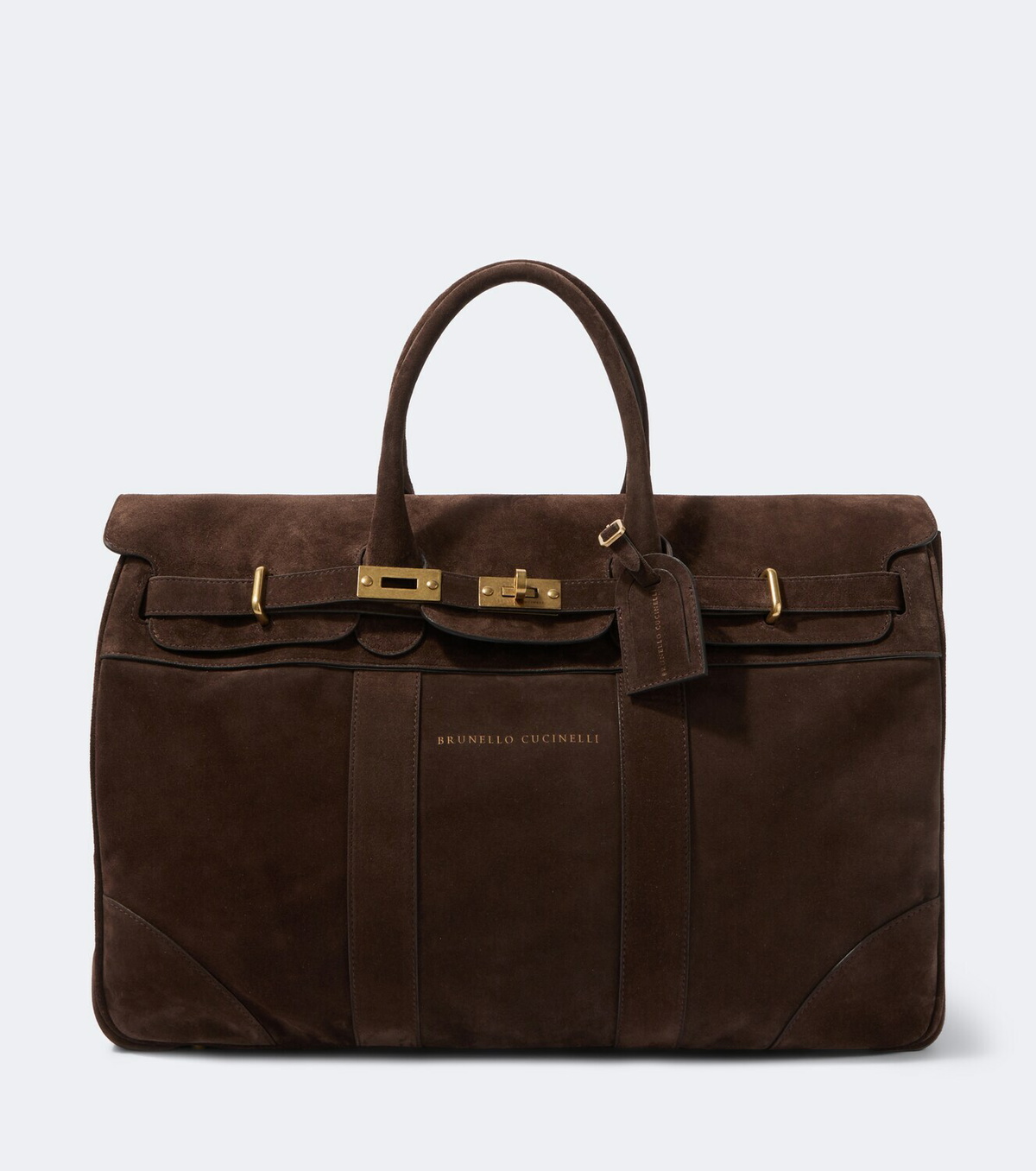 Brunello Cucinelli Suede duffel bag