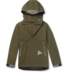 And Wander - Waterproof Nylon-Blend Shell Hooded Jacket - Men - Green