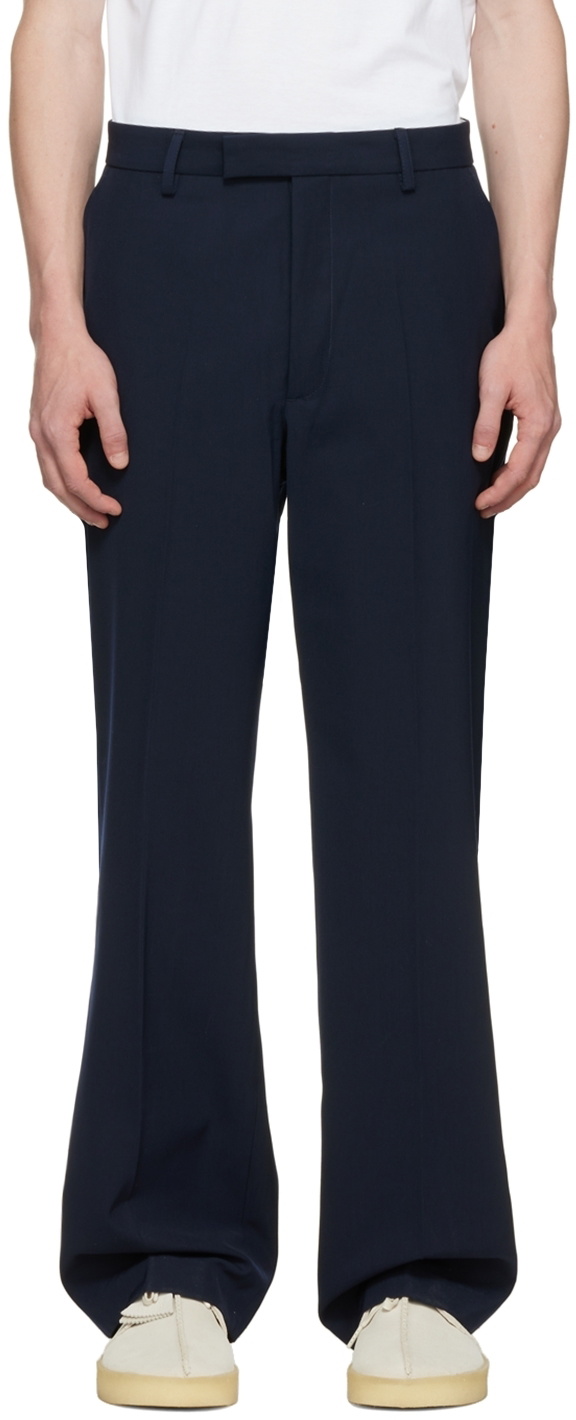 Second/Layer Navy Relaxed Primo Trousers Second/Layer