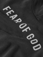 Fear of God - Printed Cotton-Jersey Hoodie - Black
