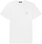 Dolce & Gabbana - Slim-Fit Logo-Appliquéd Cotton-Jersey T-Shirt - White