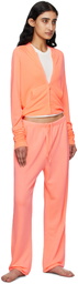 SKIMS Orange Modal French Terry Shunken Zip Up Sweatshirt