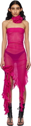 Fancì Club Pink 'The Crime' Midi Dress