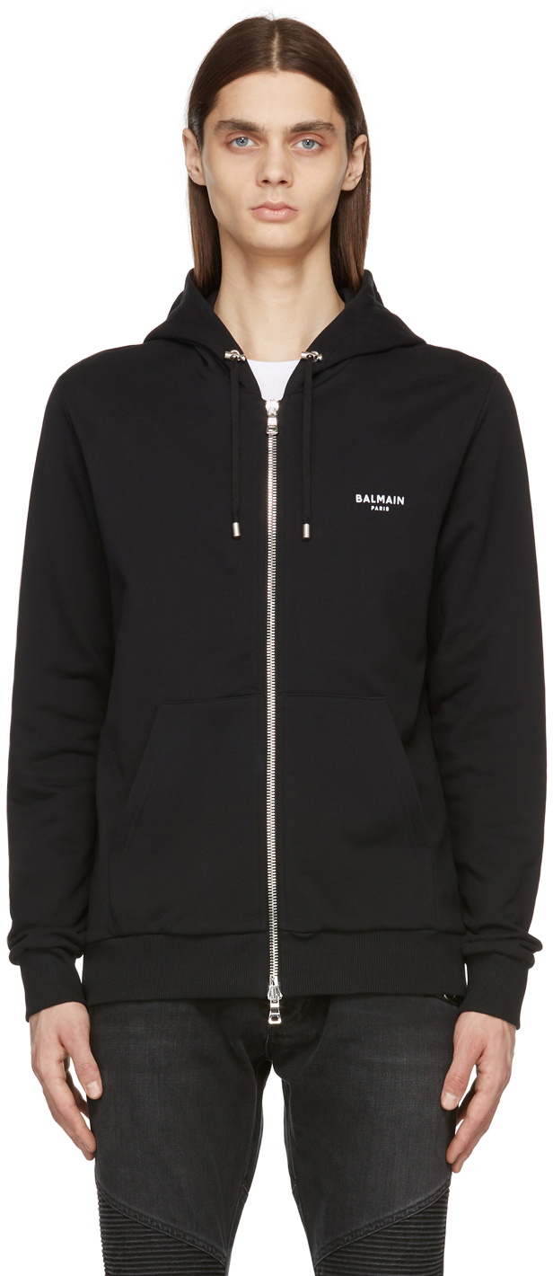 BALMAIN ZIP-UP SWEATSHIRT