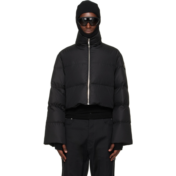 Photo: Rick Owens Moncler + Rick Owens Black Cropped Cyclopic Down Jacket