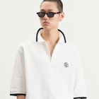 END. Piquet Polo in Off White/Ciner Black