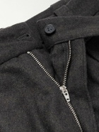 A.P.C. - Renato Straight-Leg Pleated Wool-Blend Trousers - Gray