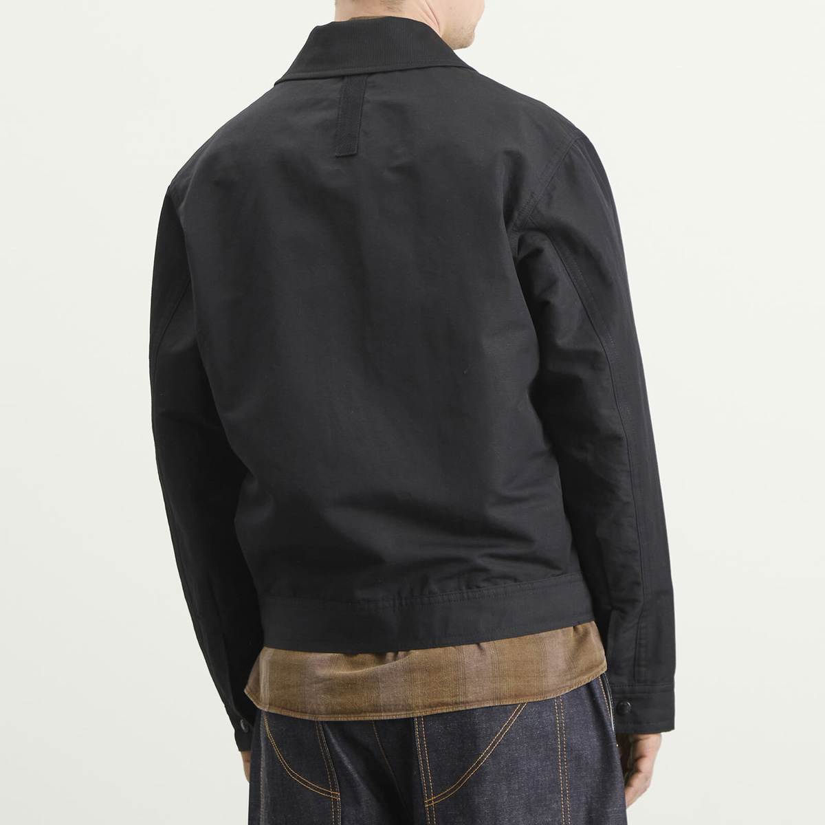 Junya Watanabe MAN Men's Filson Oxford Linen Jacket in Black X Grey