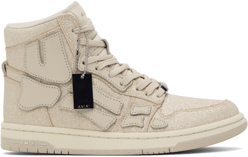 Amiri Beige Low Top Sneakers