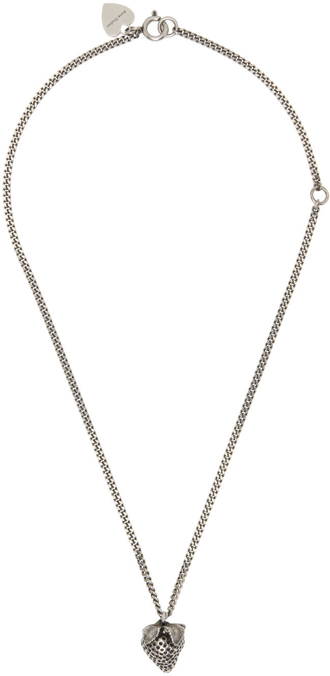 Acne Studios Silver Strawberry Necklace Acne Studios