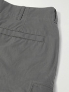Stone Island - Ghost Straight-Leg Logo-Appliquéd Cotton Cargo Trousers - Gray