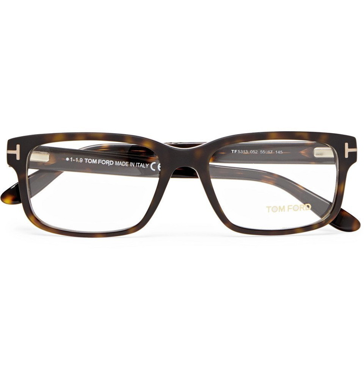 Photo: TOM FORD - Square-Frame Tortoiseshell Acetate Optical Glasses - Tortoiseshell