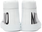 Moschino White Logo High Sneakers