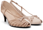 ABRA Beige Double Shoe Kitten Heels