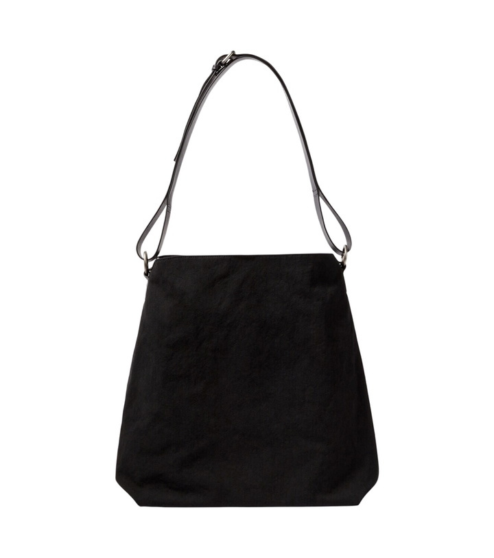 Photo: Dries Van Noten Leather-trimmed canvas shoulder bag