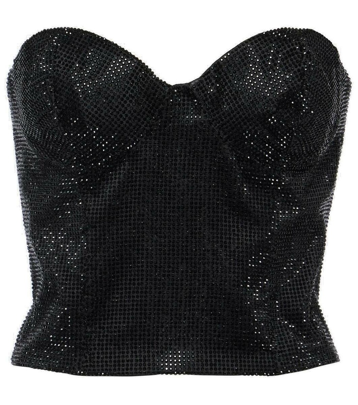 Photo: Costarellos Gabra crystal-embellished bustier top