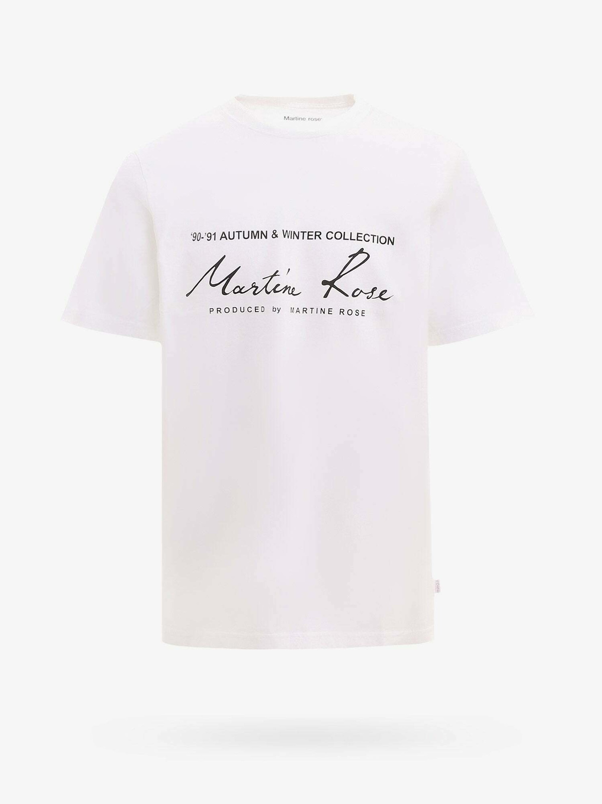 Martine Rose Quiet Riot Logo Print T-Shirt Color: White Condition