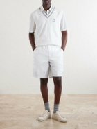 Brunello Cucinelli - Logo-Embroidered Cotton Golf Sweater Vest - White