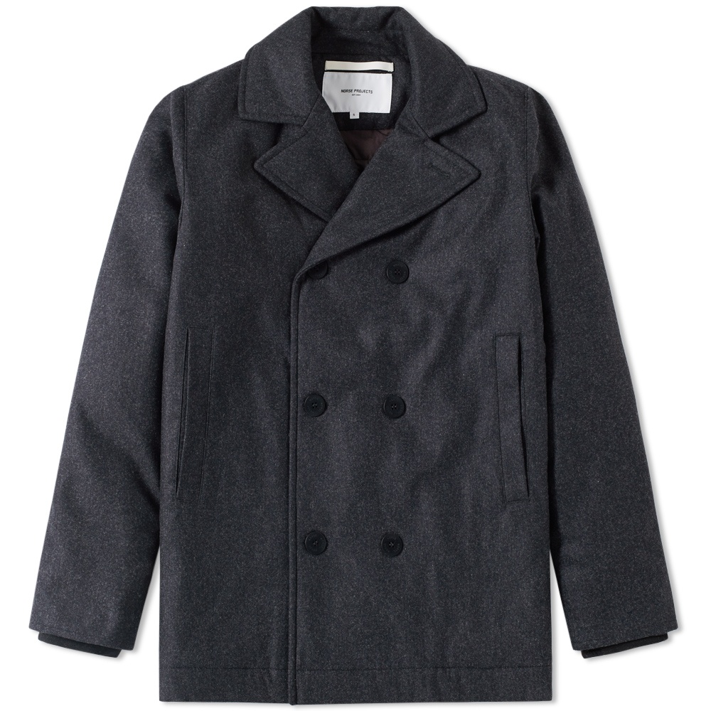 Norse Projects Birk Wool Pea Coat Norse Projects