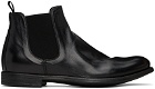 Officine Creative Black Chronicle 123 Chelsea Boots