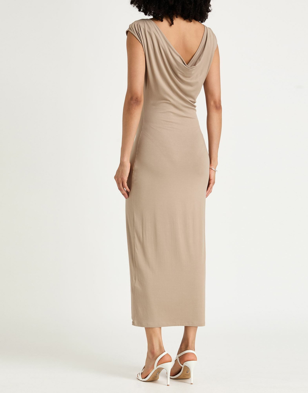 Majestic Filatures Womens Maxi dress Light brown