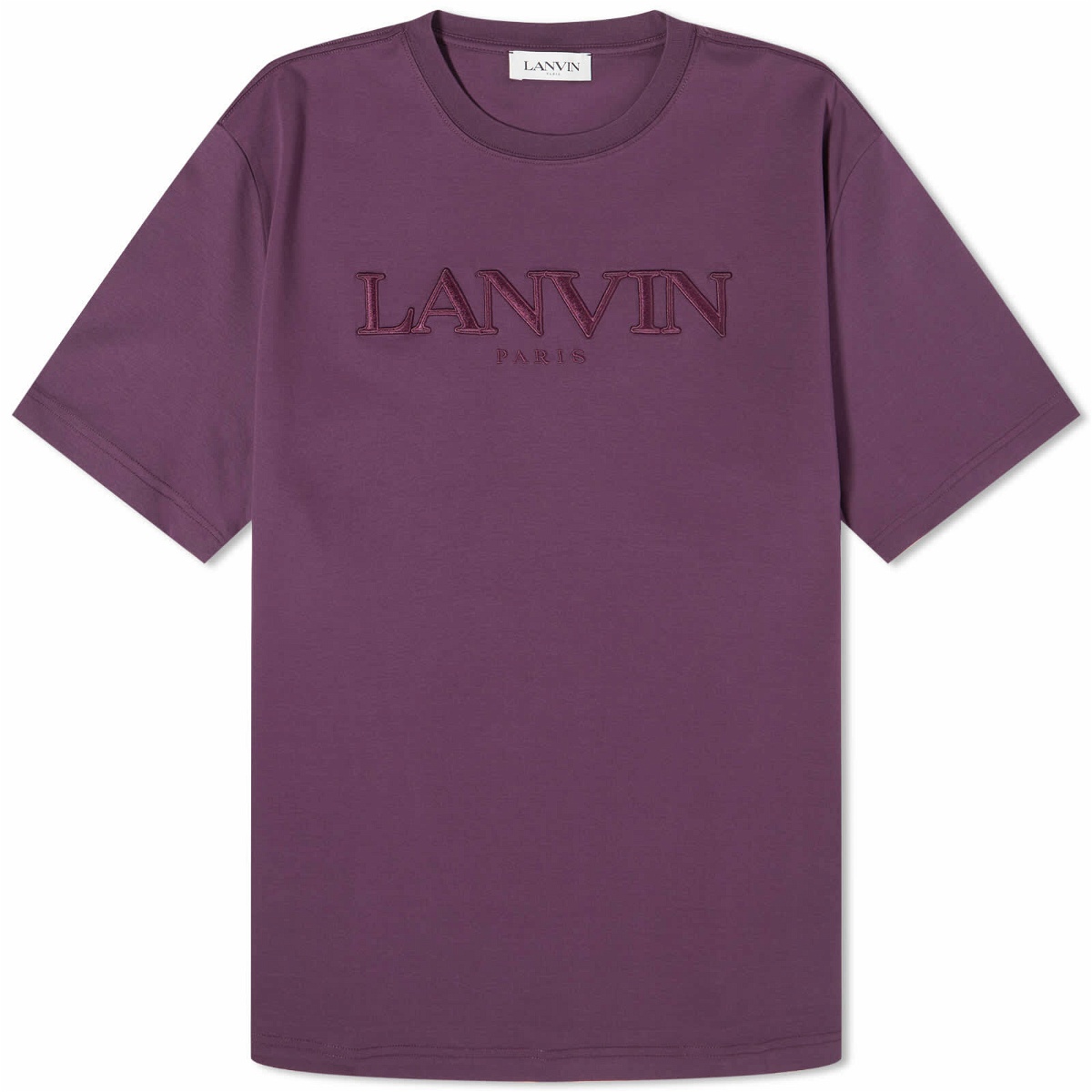 Lanvin Men's Logo T-Shirt in Cassis