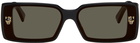 Cartier Black Rectangular Sunglasses