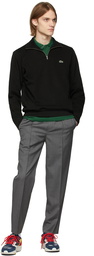 Lacoste Black Logo Half-Zip Sweatshirt
