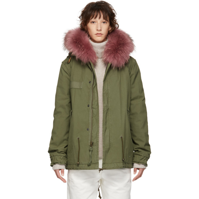 Mr and Mrs Italy Green Mini Canvas Parka