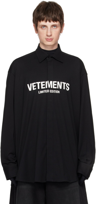 Photo: VETEMENTS Black 'Limited Edition' Shirt