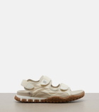 Miu Miu Tyre leather-trimmed sandals