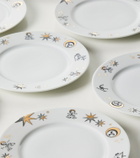 Fornasetti Astronomici set of 12 porcelain dessert plates