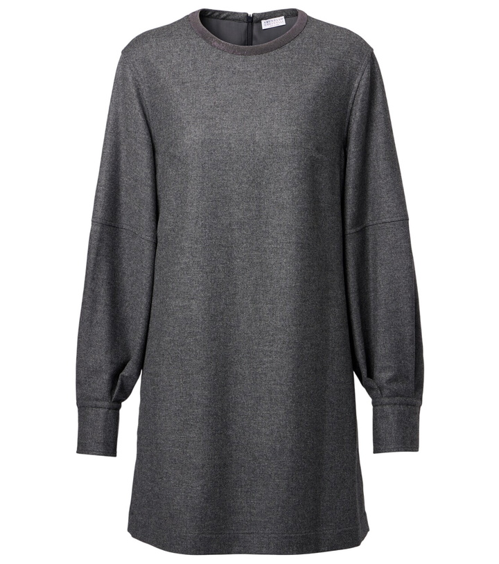 Photo: Brunello Cucinelli Wool and cashmere minidress