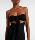 Oséree Ruffled cutout lace catsuit