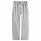 DONNI. Women's Baby Rib Scallop Pant in Heather Grey